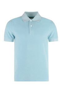 Short sleeve cotton polo shirt